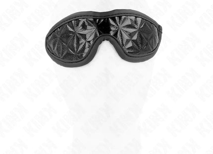 KINK - SCHWARZES STIRNBAND MIT RAUTENMUSTER 20,5 x 6 CM