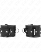 KINK - SCHWERE HANDGELENKSFESSELN MIT SCHWARZEM PELZFUTTER VERSTELLBAR 20-30 CM X 6 CM