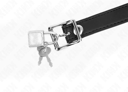 KINK - SILIKONBALL 4 CM KNEBEL MIT SCHLOSS 60 x 2 CM
