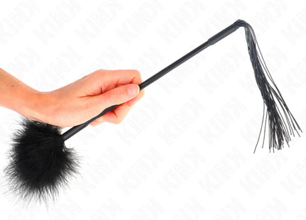 KINK - SILIKONPEITSCHE MIT FEDERN ZUM KITZELN 47 CM