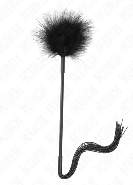 KINK - SILIKONPEITSCHE MIT FEDERN ZUM KITZELN 47 CM