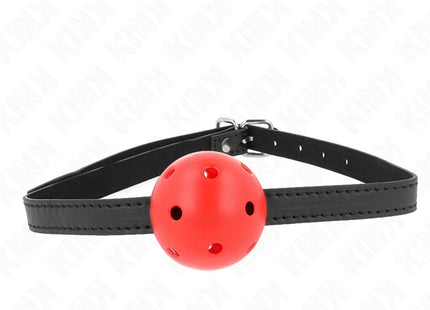 KINK - SIMPLICITY ROT ATMUNGSAKTIVER 4,5 CM BALLGAG 62 x 1,5 CM