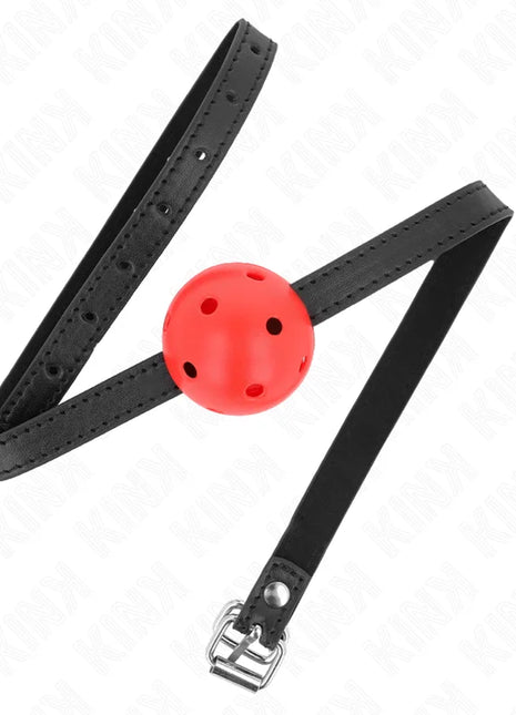 KINK - SIMPLICITY ROT ATMUNGSAKTIVER 4,5 CM BALLGAG 62 x 1,5 CM