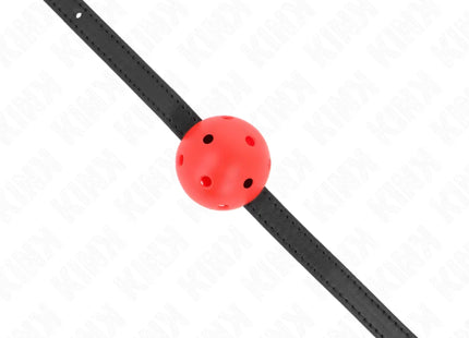 KINK - SIMPLICITY ROT ATMUNGSAKTIVER 4,5 CM BALLGAG 62 x 1,5 CM