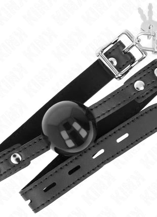 KINK - SOFT TPE BALL 4 CM GAG MODELL 3 60 x 2 CM VERSTELLBAR 37-52 CM