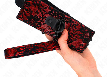 KINK - SPITZENKETTE MIT GÜRTEL MIT ECHTLEDERGÜRTEL 105 CM / 44 X 5,5 CM