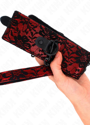 KINK - SPITZENKETTE MIT GÜRTEL MIT ECHTLEDERGÜRTEL 105 CM / 44 X 5,5 CM