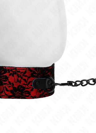 KINK - SPITZENKETTE MIT GÜRTEL MIT ECHTLEDERGÜRTEL 105 CM / 44 X 5,5 CM