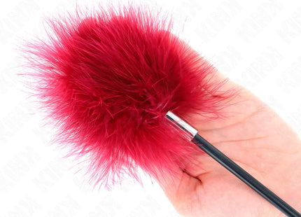KINK - TICKLE FEATHERS MIT ROSENFÖRMIGEM PADDEL 8 CM