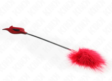 KINK - TICKLE FEATHERS MIT ROSENFÖRMIGEM PADDEL 8 CM