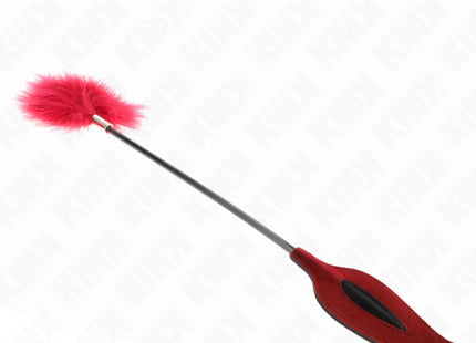 KINK - TICKLE FEATHERS MIT ROSENFÖRMIGEM PADDEL 8 CM