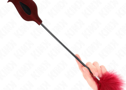 KINK - TICKLE FEATHERS MIT ROSENFÖRMIGEM PADDEL 8 CM