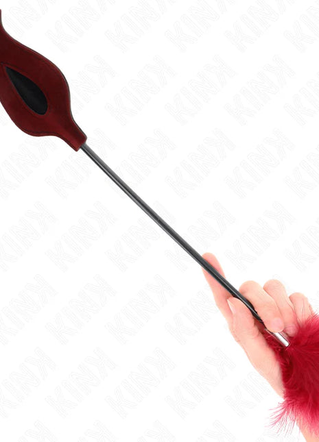 KINK - TICKLE FEATHERS MIT ROSENFÖRMIGEM PADDEL 8 CM
