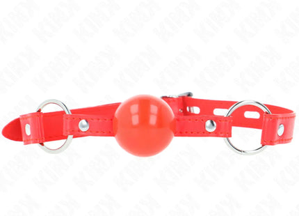 KINK - TPE-BALL 4 CM KNEBEL MIT ROJO-SCHLOSS 60 x 2 CM