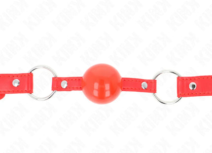 KINK - TPE-BALL 4 CM KNEBEL MIT ROJO-SCHLOSS 60 x 2 CM