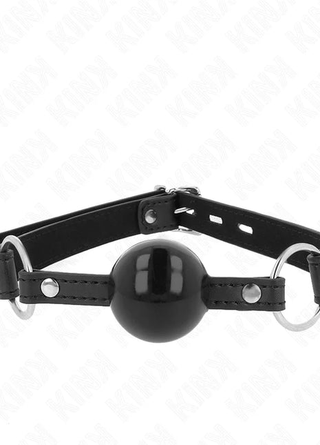 KINK - TPE BALL 4 CM KNEBEL MIT SCHWARZEM SCHLOSS 60 x 2 CM