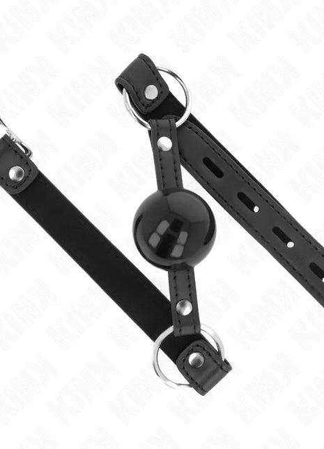 KINK - TPE BALL 4 CM KNEBEL MIT SCHWARZEM SCHLOSS 60 x 2 CM