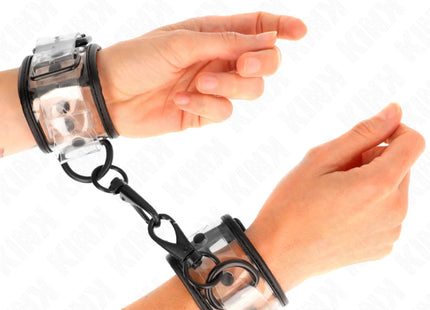 KINK - TRANSPARENT HANDGELENKMANSCHETTEN VERSTELLBAR 18-30 CM X 5,5 CM