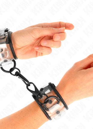 KINK - TRANSPARENT HANDGELENKMANSCHETTEN VERSTELLBAR 18-30 CM X 5,5 CM