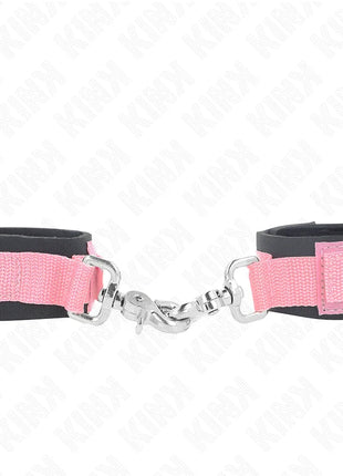 KINK - VERSTELLBARE NEOPREN-HANDHANDFESSELN ROSA VERSTELLBAR 22-34 CM