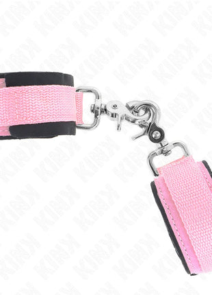 KINK - VERSTELLBARE NEOPREN-HANDHANDFESSELN ROSA VERSTELLBAR 22-34 CM