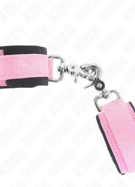 KINK - VERSTELLBARE NEOPREN-HANDHANDFESSELN ROSA VERSTELLBAR 22-34 CM