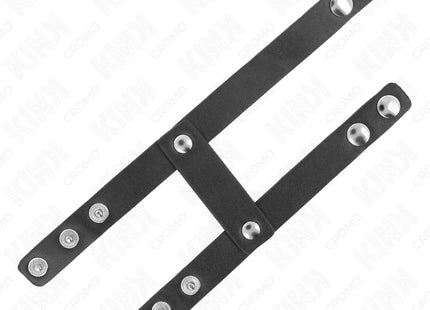 KINK - VERSTELLBARER DOPPELTER PENISRING AUS LEDER