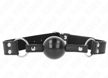 KINK - WEICHER UND FESTER KUGELKOPF 4 CM MIT KUNSTLEDERBAND 62 x 2,5 CM VERSTELLBAR 42-58 CM
