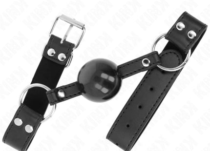 KINK - WEICHER UND FESTER KUGELKOPF 4 CM MIT KUNSTLEDERBAND 62 x 2,5 CM VERSTELLBAR 42-58 CM