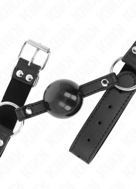 KINK - WEICHER UND FESTER KUGELKOPF 4 CM MIT KUNSTLEDERBAND 62 x 2,5 CM VERSTELLBAR 42-58 CM