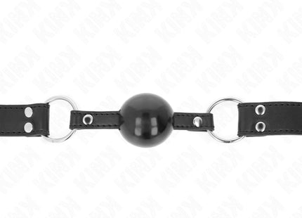 KINK - WEICHER UND FESTER KUGELKOPF 4 CM MIT KUNSTLEDERBAND 62 x 2,5 CM VERSTELLBAR 42-58 CM