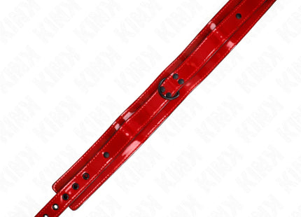 KINK - WEINROTE VERSTELLBARE HALSKETTE 37,5-49,5 CM X 5 CM
