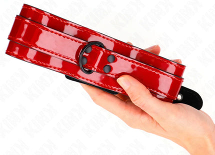 KINK - WEINROTE VERSTELLBARE HALSKETTE 37,5-49,5 CM X 5 CM