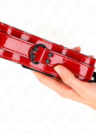 KINK - WEINROTE VERSTELLBARE HALSKETTE 37,5-49,5 CM X 5 CM