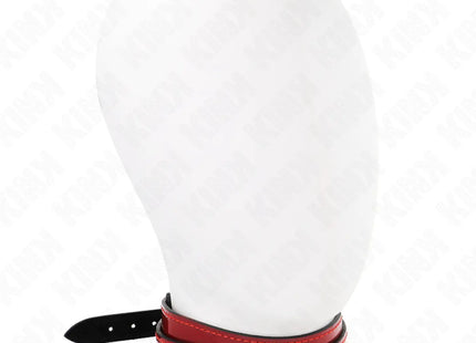 KINK - WEINROTE VERSTELLBARE HALSKETTE MIT GOLDENEN DETAILS 29-42,5 CM X 4 CM