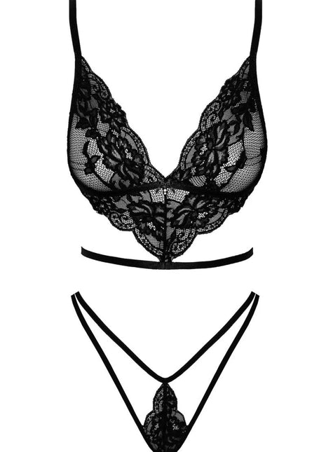 KISS240 zweiteiliges Set aus Spitze von Kissable - S/M / Black - Sexy Dessous-Set