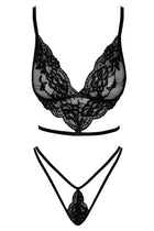 KISS240 zweiteiliges Set aus Spitze von Kissable - S/M / Black - Sexy Dessous-Set