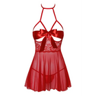 KISS247 Negligee aus Netz und Spitze von Kissable - S/M / Red - Negligee