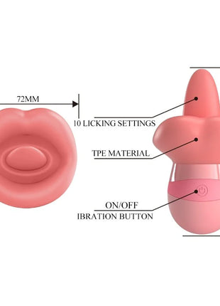 KYLEE ZUNGEN-KLITORIS-STIMULATOR 10 VIBRATIONEN - NUDE PINK - Auflegvibrator