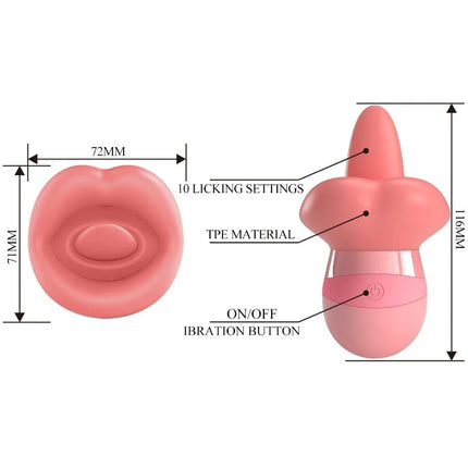 KYLEE ZUNGEN-KLITORIS-STIMULATOR 10 VIBRATIONEN - NUDE PINK - Auflegvibrator