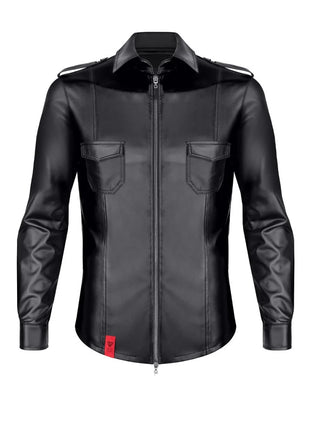 langarm Herren Shirt RMNatale001 schwarz von Regnes Fetish Planet - S / Black - Herren-Shirt