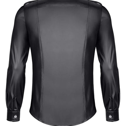 langarm Herren Shirt RMNatale001 schwarz von Regnes Fetish Planet - Herren-Shirt