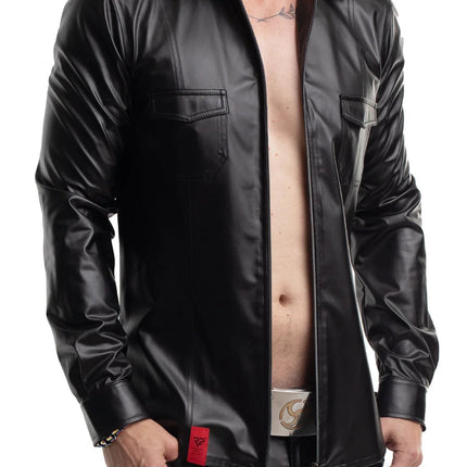 langarm Herren Shirt RMNatale001 schwarz von Regnes Fetish Planet - Herren-Shirt