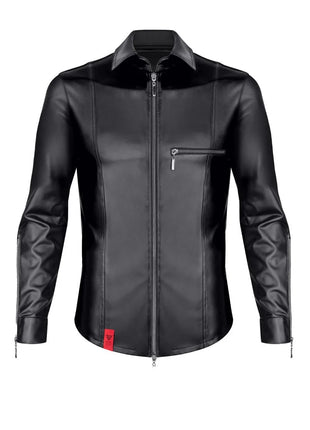 langarm Herren Shirt RMPasquale001 schwarz von Regnes Fetish Planet - S / Black - Herren-Shirt