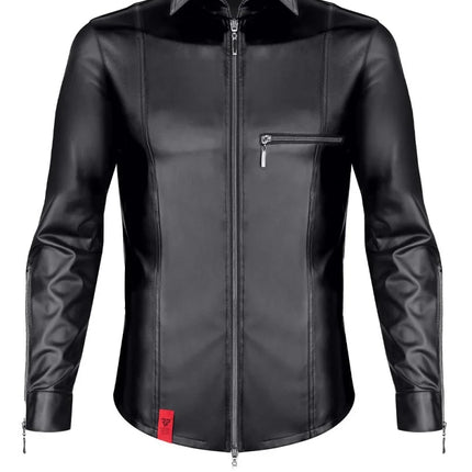langarm Herren Shirt RMPasquale001 schwarz von Regnes Fetish Planet - S / Black - Herren-Shirt