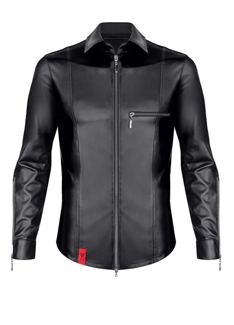 langarm Herren Shirt RMPasquale001 schwarz von Regnes Fetish Planet - S / Black - Herren-Shirt