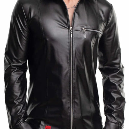 langarm Herren Shirt RMPasquale001 schwarz von Regnes Fetish Planet - Herren-Shirt