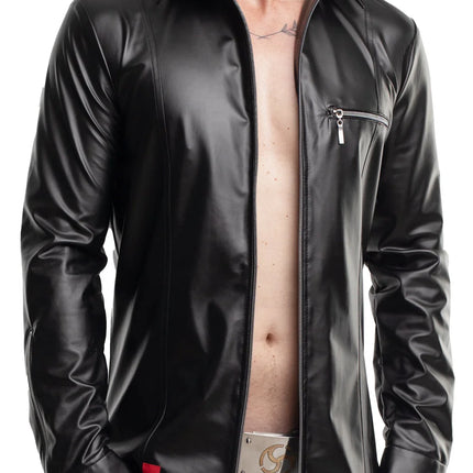 langarm Herren Shirt RMPasquale001 schwarz von Regnes Fetish Planet - Herren-Shirt