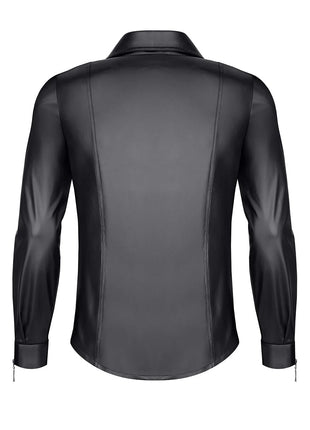 langarm Herren Shirt RMPasquale001 schwarz von Regnes Fetish Planet - Herren-Shirt