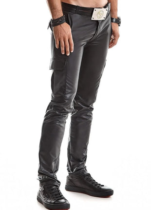 lange Herren Hose RMMatteo001 schwarz von Regnes Fetish Planet - S - 2XL / Black - Herren-Hose